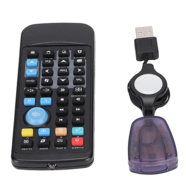 Fjernkontroll USB-mottaker for PC Datamaskin Trådløs Fjernkontroll