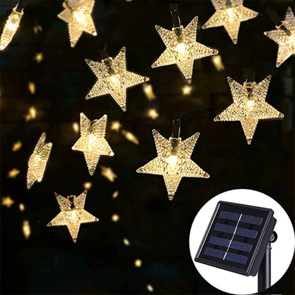 1 st Solar Starry String Lights, vattentät (varm färg) YIY SMCS.9.27