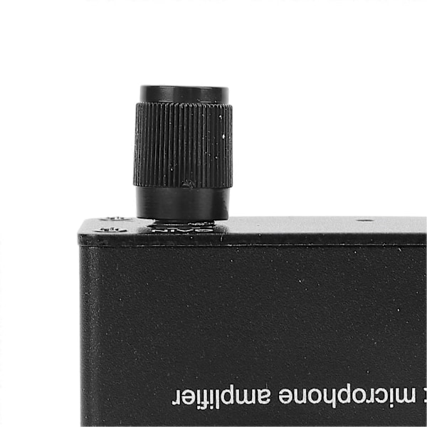 Elektretmikrofonförstärkare Justerbar Förstärkning 0-20db Kondensatormikrofon Hörlursljudförförstärkare ME1 3,5mm Ingång