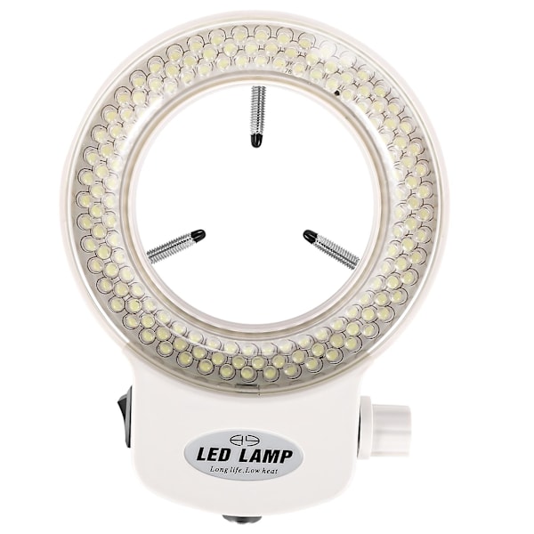 144 LED-ringlys for minilampe - 6000k, 0-100 % justerbar hvitt lys