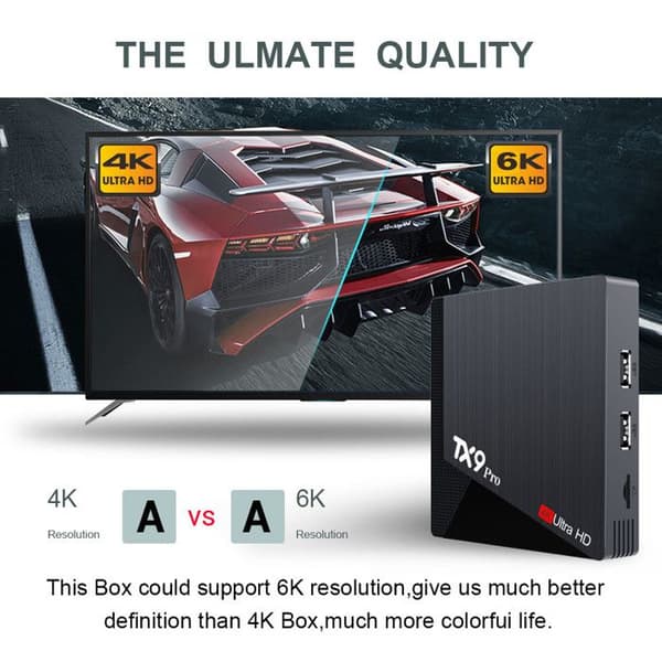 Android TV-boks 4K Android 10 - Allwinner H313 - 4K UHD - Dual-band WiFi - IPTV-dekoder - EU-stik