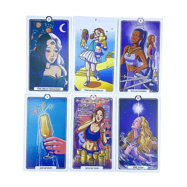 12*7cm Wake Me Up Tarotkort Profetia Spådom Däck Familjefest Brädspel Nybörjarkort Spådomsspel W/manual