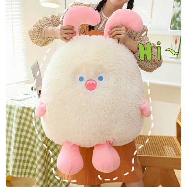 Elf lille monster dukke gave-hvid 40cm
