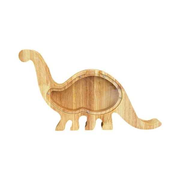 Træsparegris tilpasset legetøj - dinosaurer