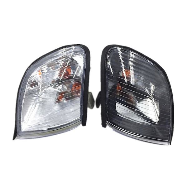 Par Front Forlygte Lys Blinklys Indikatorlampe Til H1 Starex 1995-2005 Hvid
