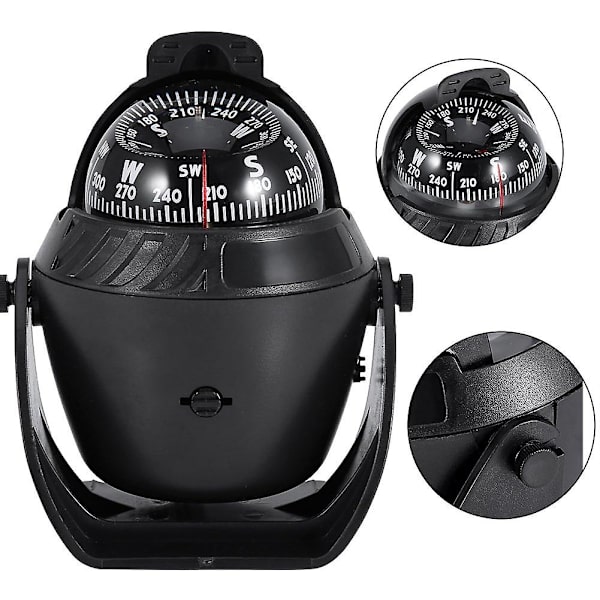 LED-belyst roterende kompas elektronisk navigation
