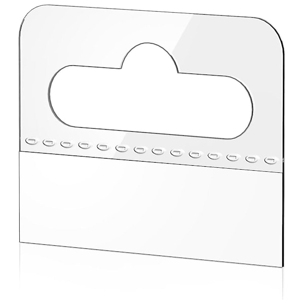 Ripustusvälilehdet, 200 kpl Kirkkaat Tarra-Ripustusvälilehdet Uurre-Reikä Itsekiinnittyvät Muoviset Ripustusvälilehdet, 4,5 X 3,5 cm