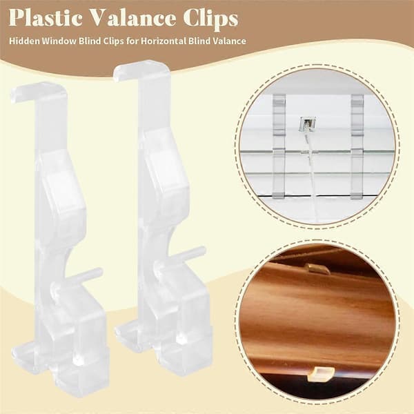 Kappeclips, klare plastkappeclips (12 stk)