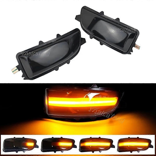 För Volvo C30 C70 S40 S60 V40 V50 V70 2008-2010 LED Dynamisk Blinkers Sidobackspegel Sekventiell Lampa Blinkindikator