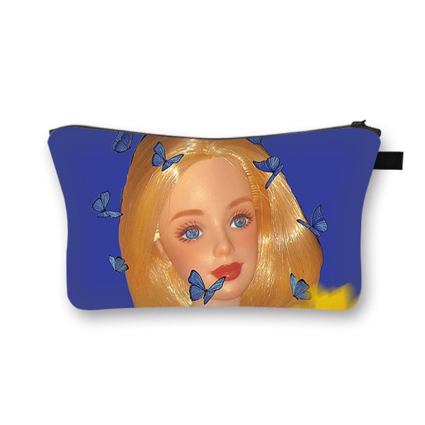 Barbie Princess Söta flickor Cartoon Cosmetic Bag