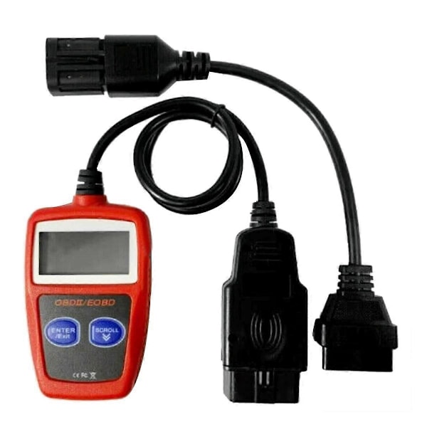 OBD ATV Motorcykel Anslutningskabel OBD2 till 8-stifts Diagnostisk Adapter + MS309 OBD2 Skanner Flerspråkig Diagnostiskt Verktyg, B