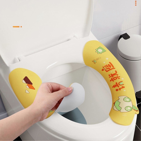 Liimattavat WC-istuimen suojukset, neljä vuodenaikaa, universaali, uudelleenkäytettävä, vedenpitävä WC-istuimen pehmuste kaikkiin WC-istuimiin