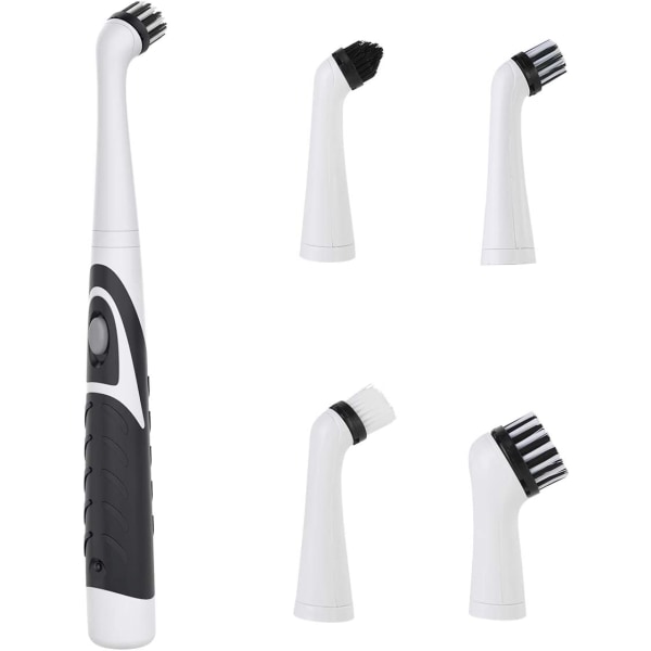 Elektrisk rengöringsborste - Vibration Power Washing Cleaning Tool Sonic Brush Home (svart)