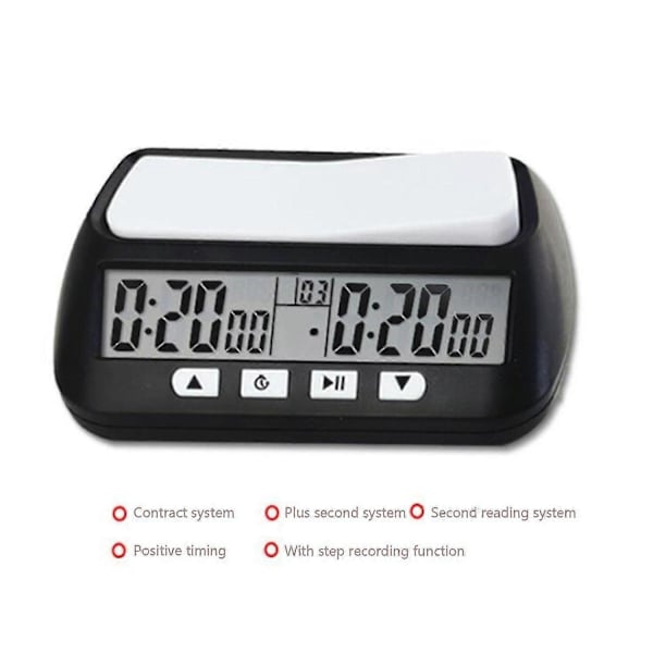 Schack Basic Digital Schackur & Speltimer, Klocka Digital Armbandsur Timer-fcy