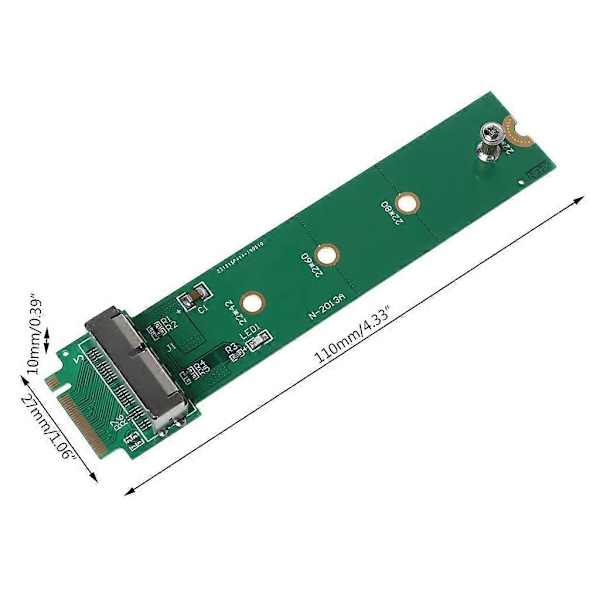 SSD-adapter for NGFF PCIe for M.2 til 2013 2014 2015 Adapterkort for Mac-book Ai