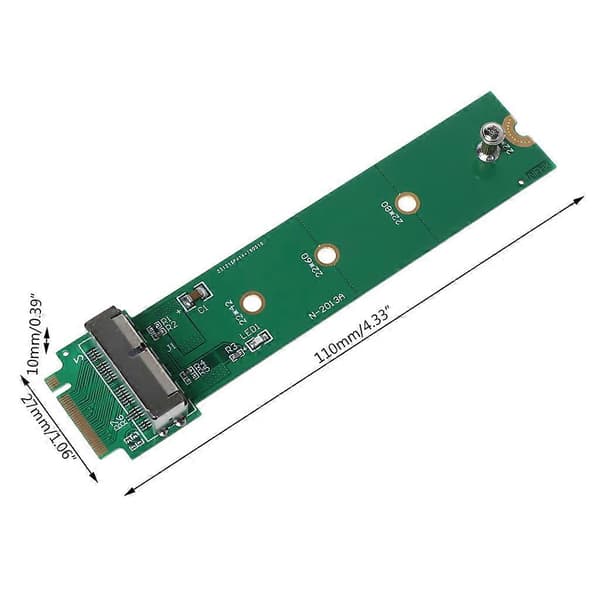 SSD Adapter til NGFF PCIe for M.2 til 2013 2014 2015 Adapterkort til Mac-book Ai