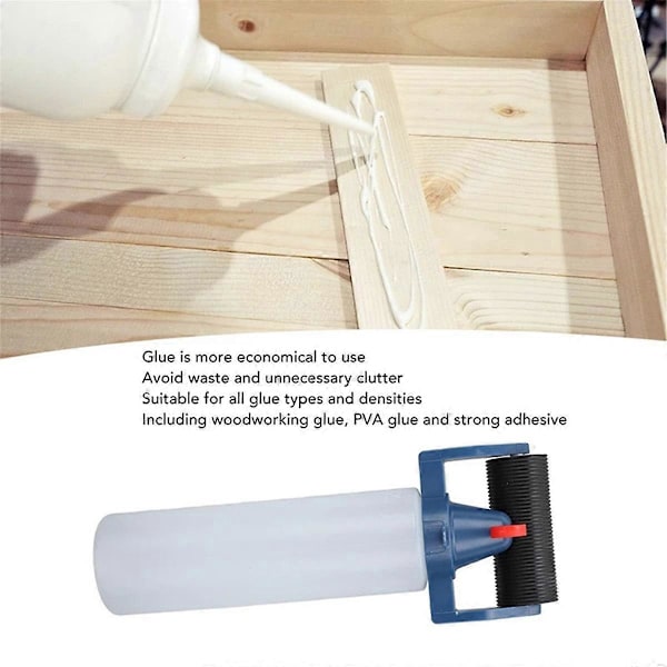 2 stk. Limapplikator Rulle Dispenser PE Plast Applikatorflaske 236 ml Limflaske for Trebearbeiding