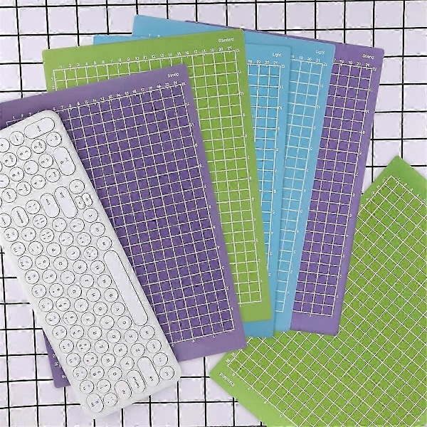 6 st 8,5x12 tum skärmattor för Cricut Joy Xtra (StandardGrip, LightGrip, StrongGrip), återanvändbar skärmatta