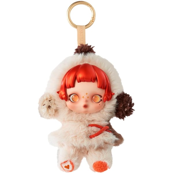 Pop Mart Raboo Monsters – Winter Movement Plysch Nyckelring Serie (1 blind box, 15cm) 1