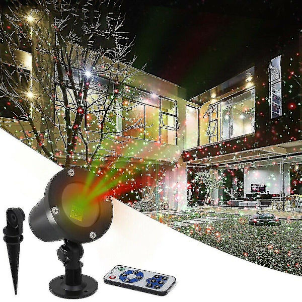 Jul LED-projektor för utomhuslandskapsscen, julbelysning