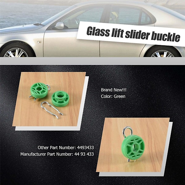 4 x sett Front Power Window Regulator Guide Roller For Saab 9-5 9-3 900