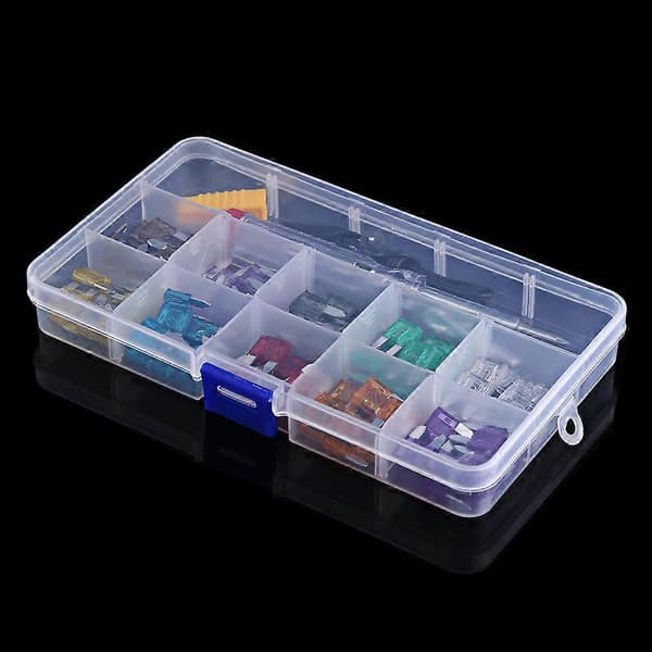 100st 2A-35A Sortiment Mini Bladsäkring Set Kit För Bil Lastbil SUV
