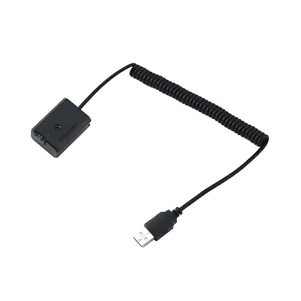 NP-FW50 Dummy Batteri Fjær USB Ladekabel for A7 A7R A7S A7M A7II A7S2 A7M2 A7R2 A6500 A6300