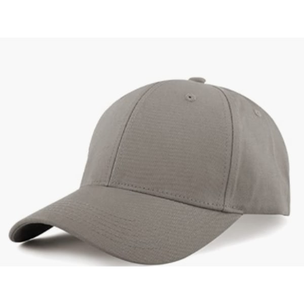 Yksivärinen baseball- cap , säädettävä juoksu ulkona, casual harmaa