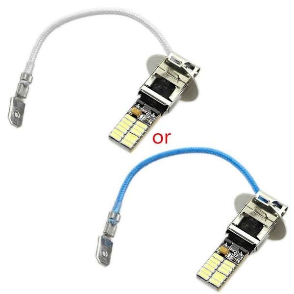 24-smd-4014 H3 6500k Xenon Valkoiset LED-Lamput Sumuvaloille Tai Ajovaloille