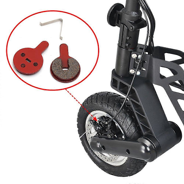 Bremsklosser for KUGOO KUKIRIN G-Booster G2 Pro elektrisk sparkesykkel BOLI BB8 NOVELA YINXING sykkel hydraulisk skive brems reservedeler