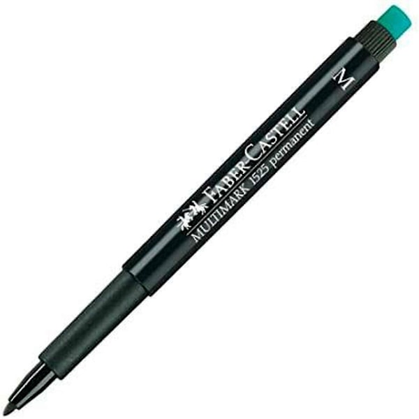 Permanent tusch Faber-Castell Multimark 1525 M Sort (10 stk)