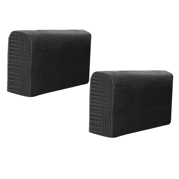 2st Universal Elastisk soffa Cover Enkel soffhanddukar Skyddsduk för hemmakontor (svart)
