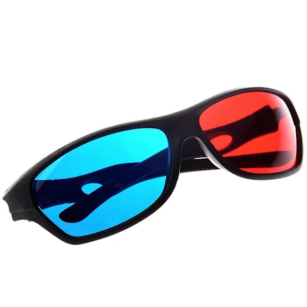 Röd-blå / Cyan Anaglyph Enkel stil 3D-glasögon 3D-spel (Extra Uppgraderingsstil)