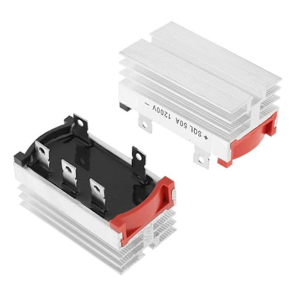 2 kpl Siltakytkin 3-vaiheinen Diodi 50A 1200V Alumiini