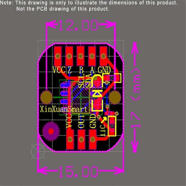 MT6835 Magnetisk Encoder Modul PWM/SPI Børsteløs Motor 21BIT Encoder Kan Erstatte AS5048