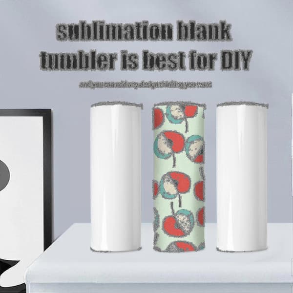 Sublimeringstumblere 20 Slanke, Rett, Rustfritt Stål Sublimering...