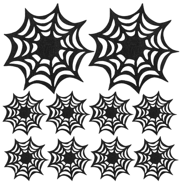 12 kpl Halloween hämähäkinverkko muotoinen lasinalusta huopa lasinalusen juomakuppilasinaluset