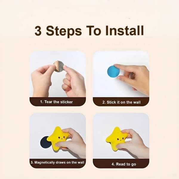 Cute Wall Night Light - Nursery Decor - Dimmable Lamp - Decorative (Cloud) - Magnetic Bedside Lamp - USB Rechargeable