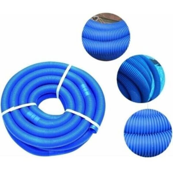 32 mm pool sugslang – 5 m längd – flexibel polyeten, UV- och klorresistent – högt vattenflöde