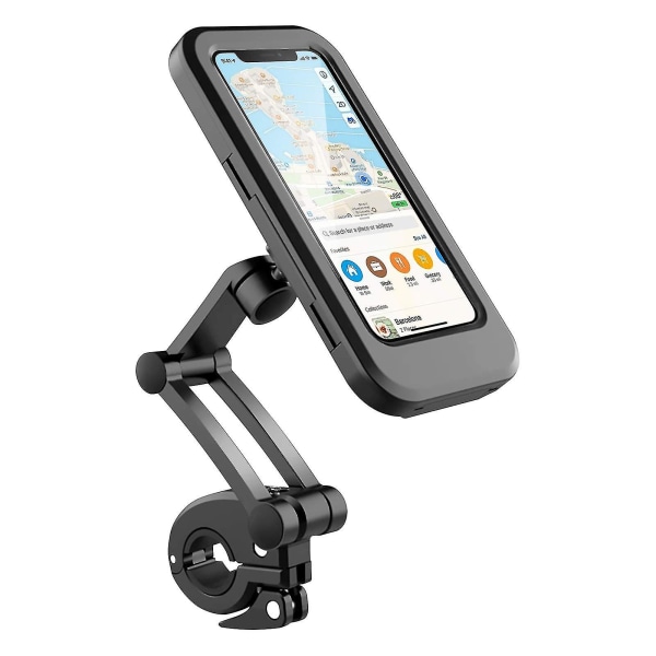 Vanntett sykkeltelefonfeste mobiltelefonholder for motorsykkel - sykkelstyre, 360 justerbar universell motorsykkeltelefonfeste Xixi