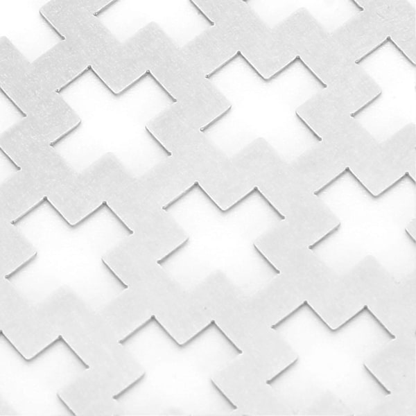 5D Diamantmålning Nätlinjal med Tomma Rutor Rostfritt Stål Kvadrat DIY Målningstillbehör 285 Hål