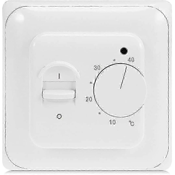 Manuell Elektrisk Golvvärmetermostat med AC 220V 16A Sonda, Mekanisk Golvvärmetermostatregulator g20242188559