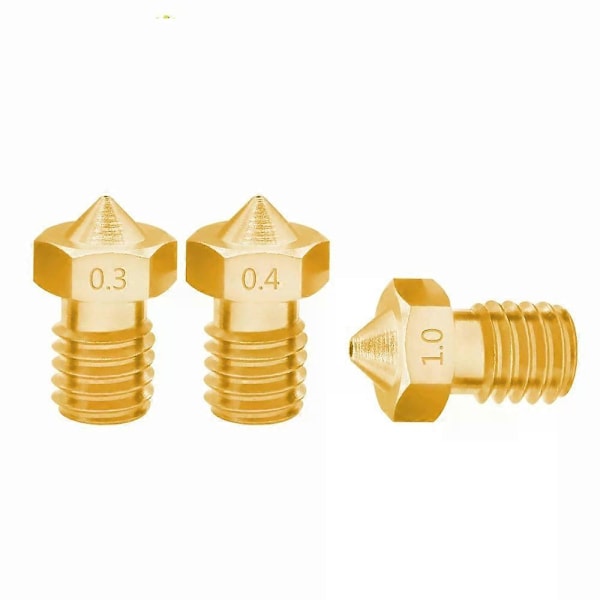 3D-skrivarmunstyckesset - 8 st E3D-V5 V6 M6 Gänga Varma Munstycken 1.75/0.5mm
