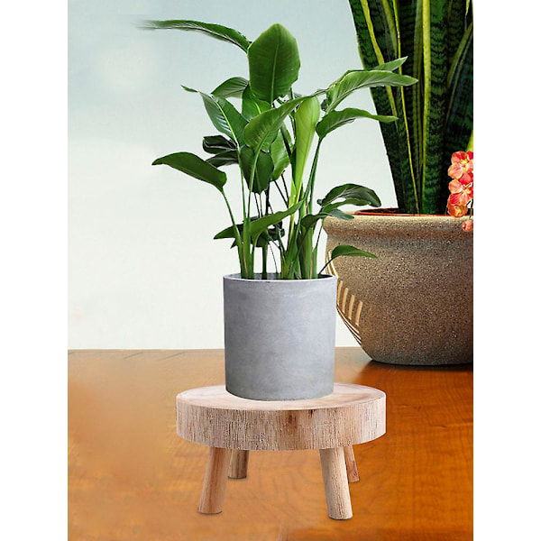 1 st träpall för display - rund dekorativ blomställning bonsai stativ