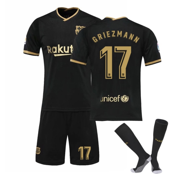 20-21 Barcelona trøje nr. 10 fodbolduniform nyt sæt voksen børn kortærmet holduniform K2021 No.10 22size