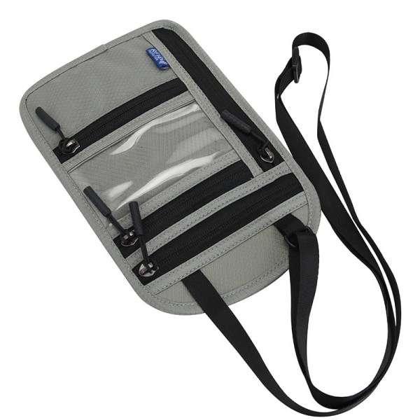 Multifunksjonell halter neck pass bag crossbody skulder oppbevaringsveske dokumentbeskyttelsesdeksel