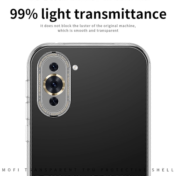 Transparent TPU-deksel for Huawei Nova 10 Pro