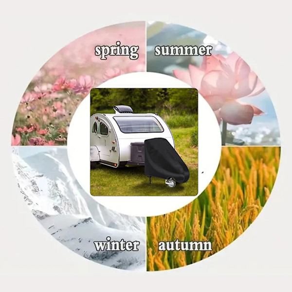 Trækstangsafdækning, Universal Trækstangsafdækning Vejrbeskyttelse Trækstangsbeskyttelsesdæksel Til Campingvogne Autocamper Trailer
