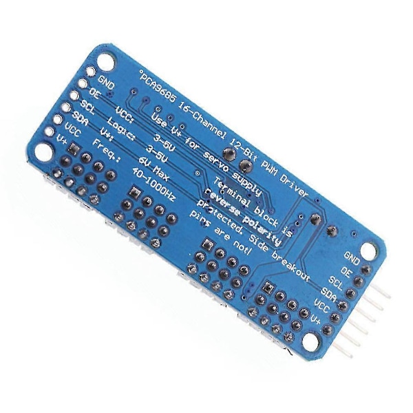 PCA9685 16-kanals PWM/servo-drivare IIC-gränssnitt för Arduino Shield-modul