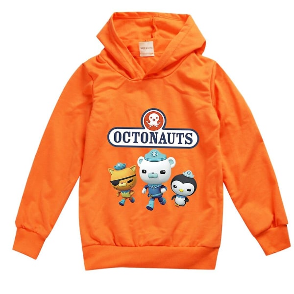 The Octonauts Hoodies Barnkläder Octonaut Barn Rosa Sweatshirts Cartoon Sportswear Barn Långärmade Kawaii Pullovers Red 100cm(1-2Y)